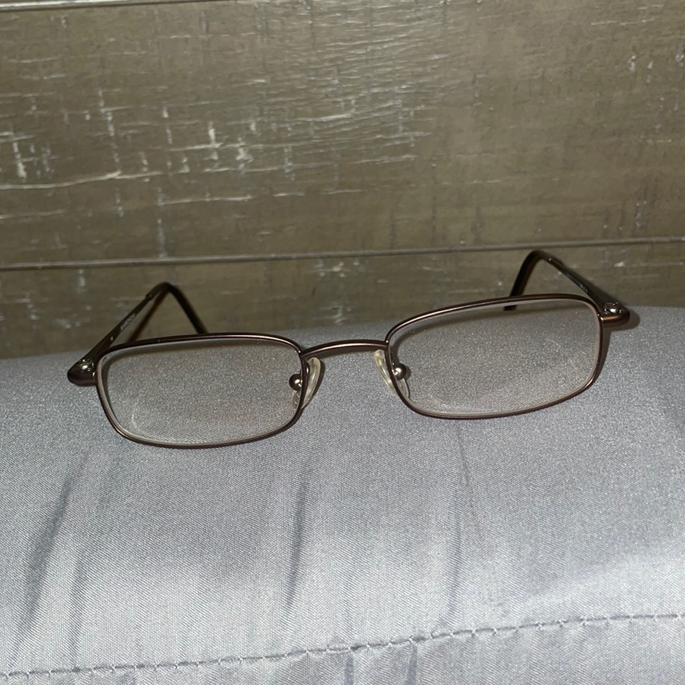 Marchon M 606 210 140 Women’s eyeglasses bronze brown color frames